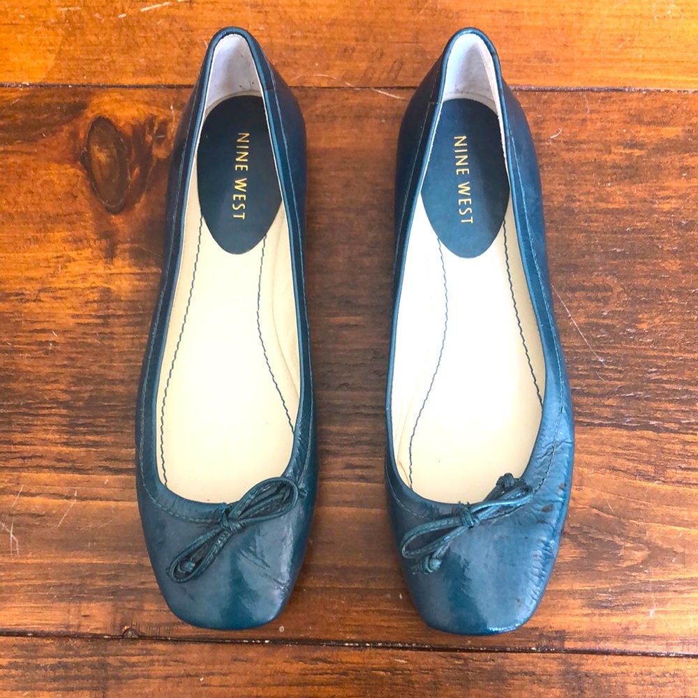 Nine West Blue Flats Size 6